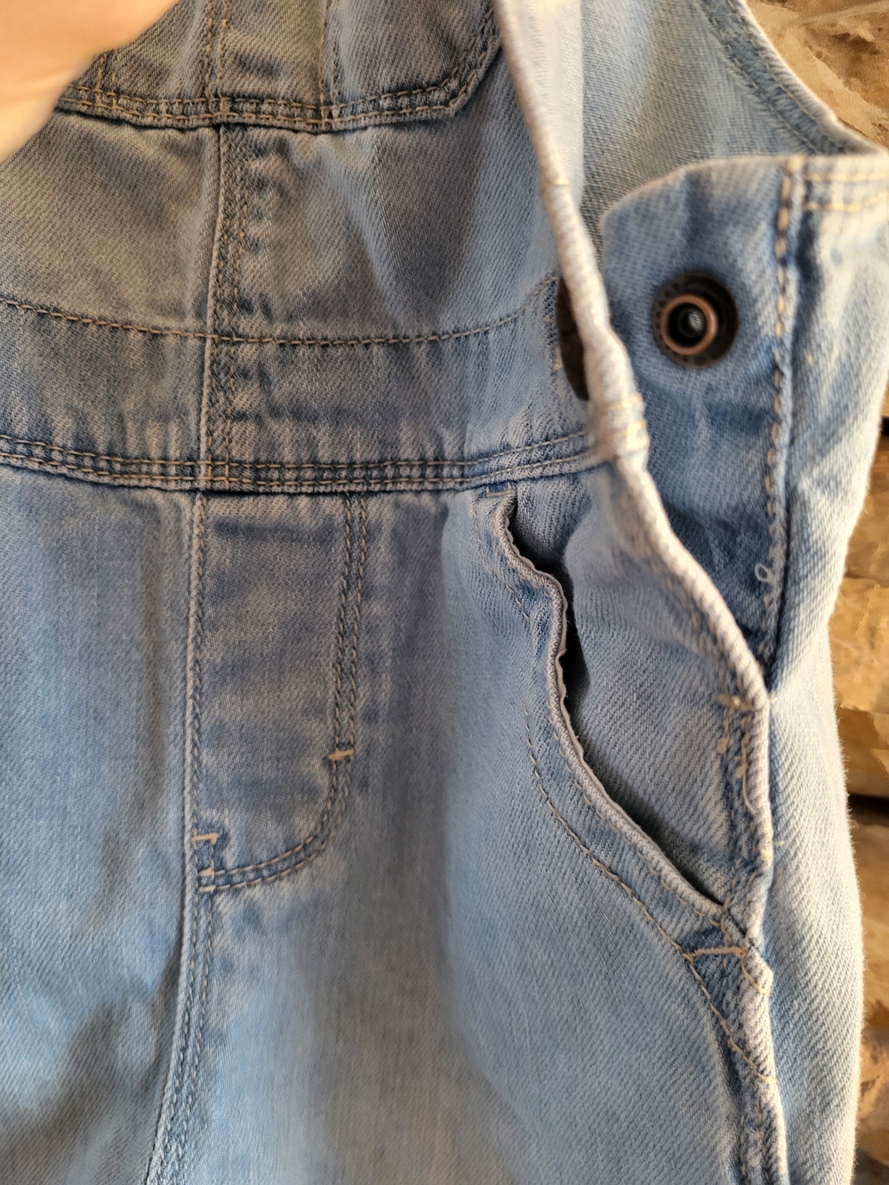 OshKosh B'gosh Light Blue Denim Overalls for Kids - Picture 6 of 9